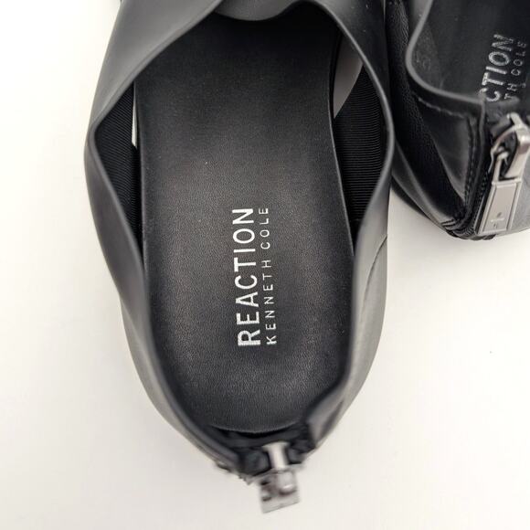 Reaction Kenneth Cole Selena Sandal Women's Black Stretch Size US7.5 EU38 - Picture 9 of 12